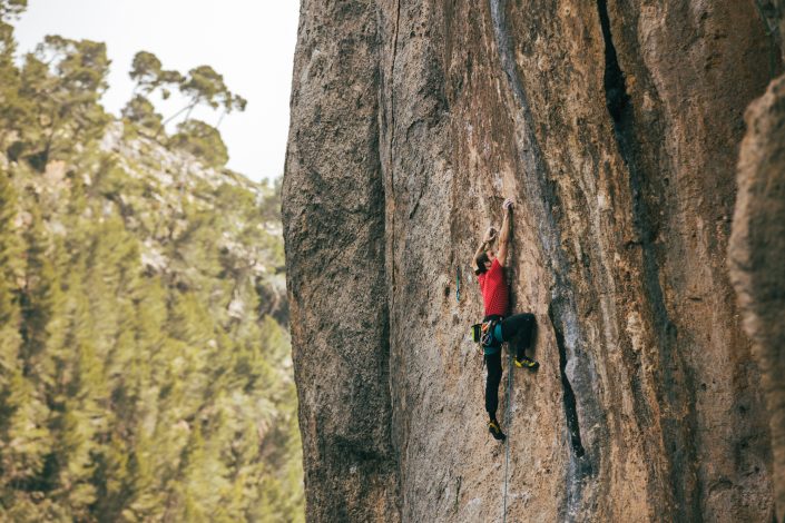 Bittor Esparta escalada en Fragel Mallorca